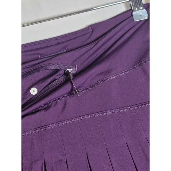 Lululemon 6 Tall Circuit Breaker Skirt Darkest Magenta Plum- Rare - Picture 4 of 11